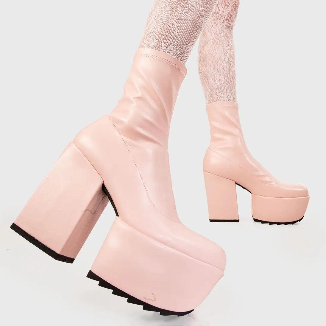 Pretty Please Platform Ankle Boots Product Image
