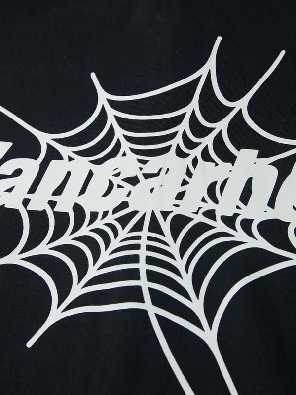 Men's Spider Print Full Zip Oversized Hoodie Product Image