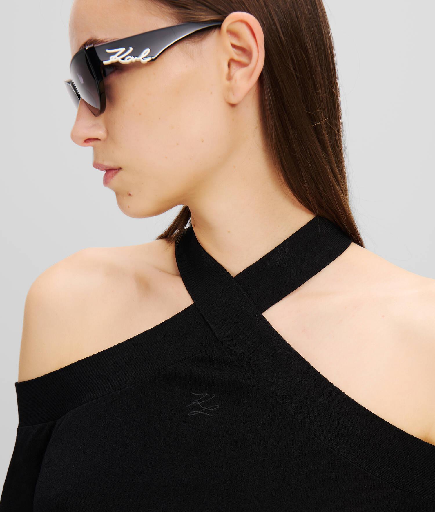 COLD-SHOULDER MIDI DRESS Product Image