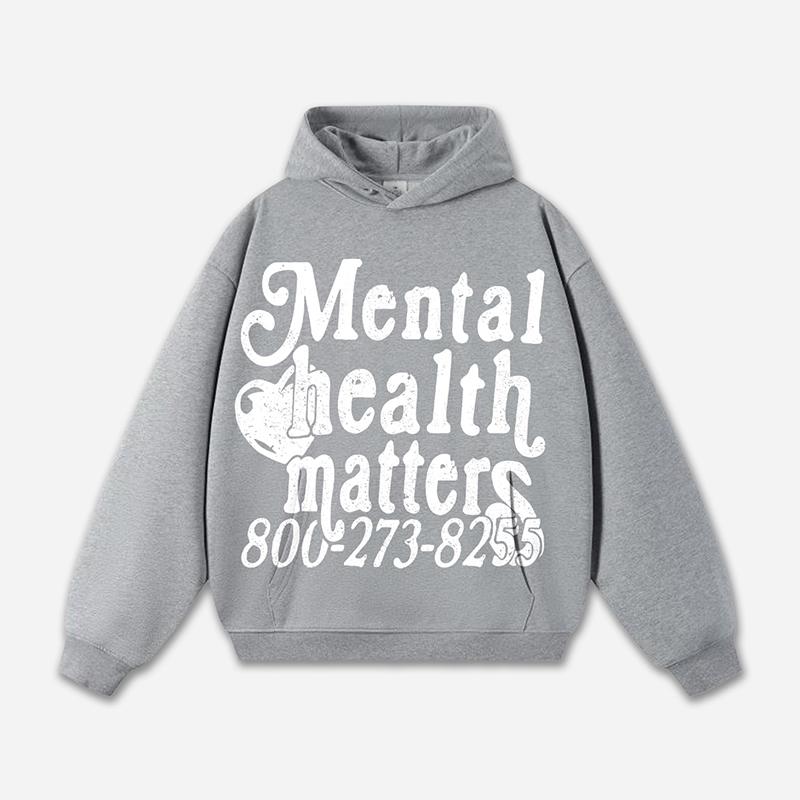 Men's Mental Health Matters Graphic Hoodie Product Image