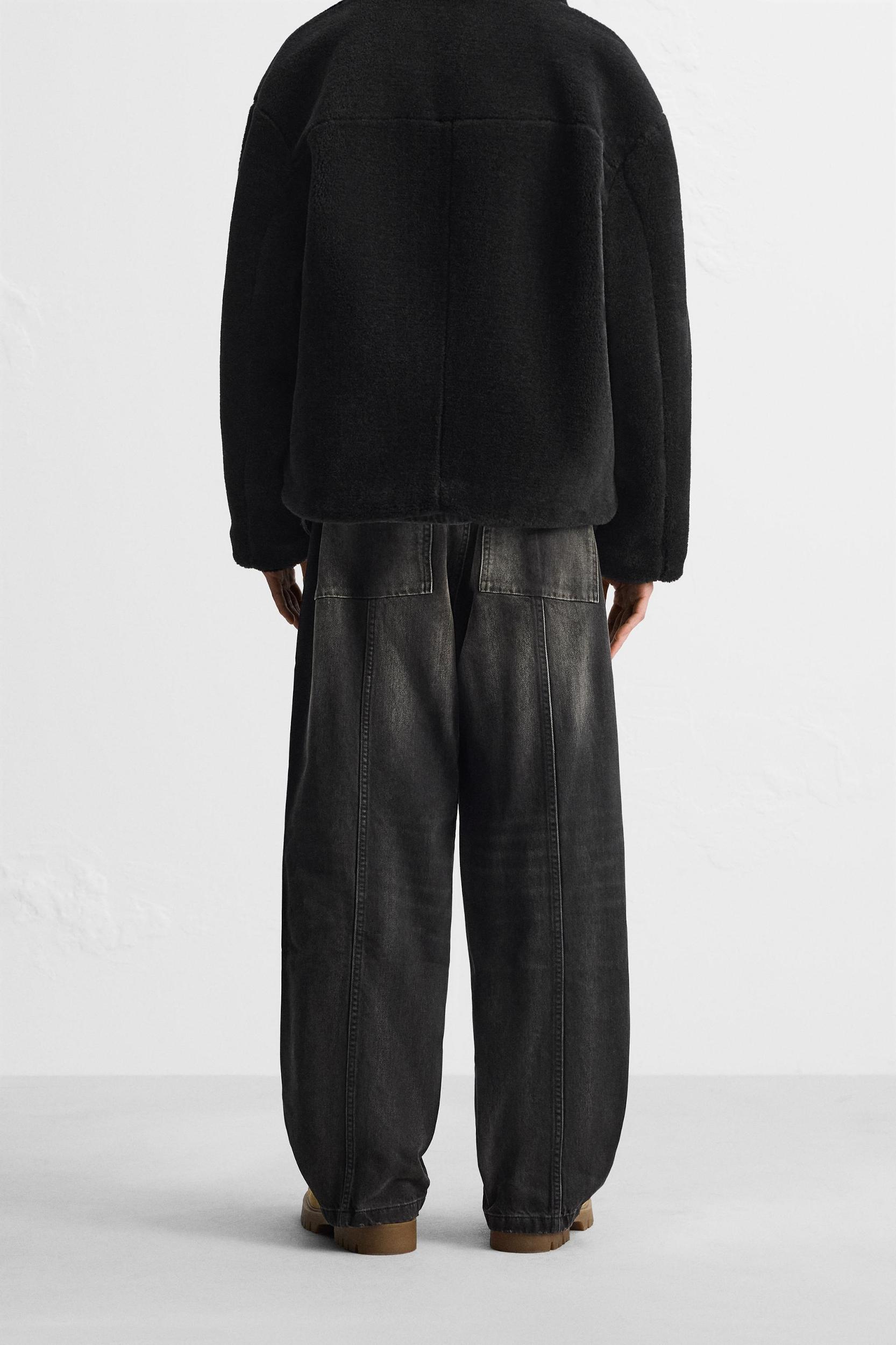 BAGGY FIT JEANS WITH SEAMS Product Image