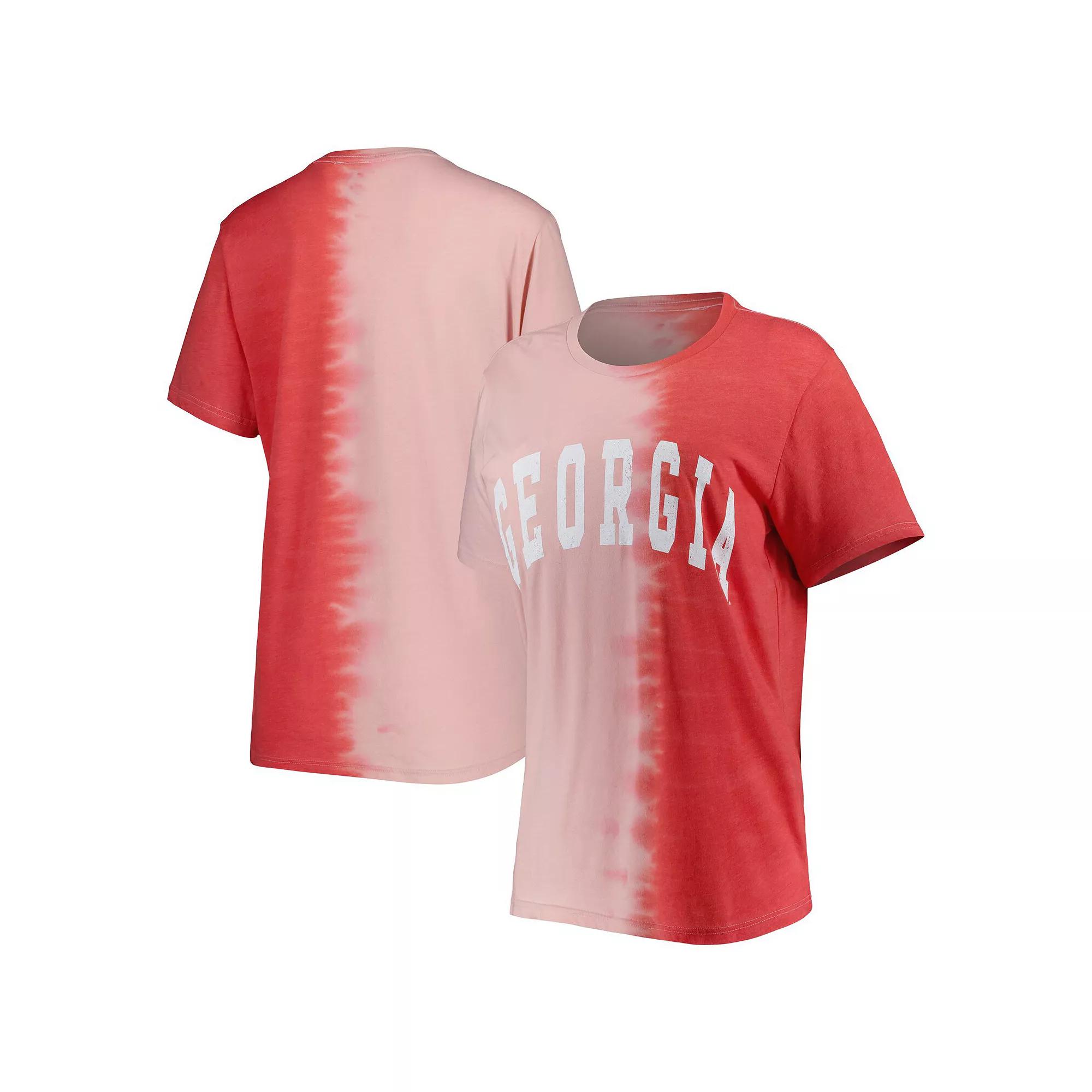 Women's Gameday Couture Red Georgia Bulldogs Find Your Groove Split-Dye T-Shirt,  Product Image