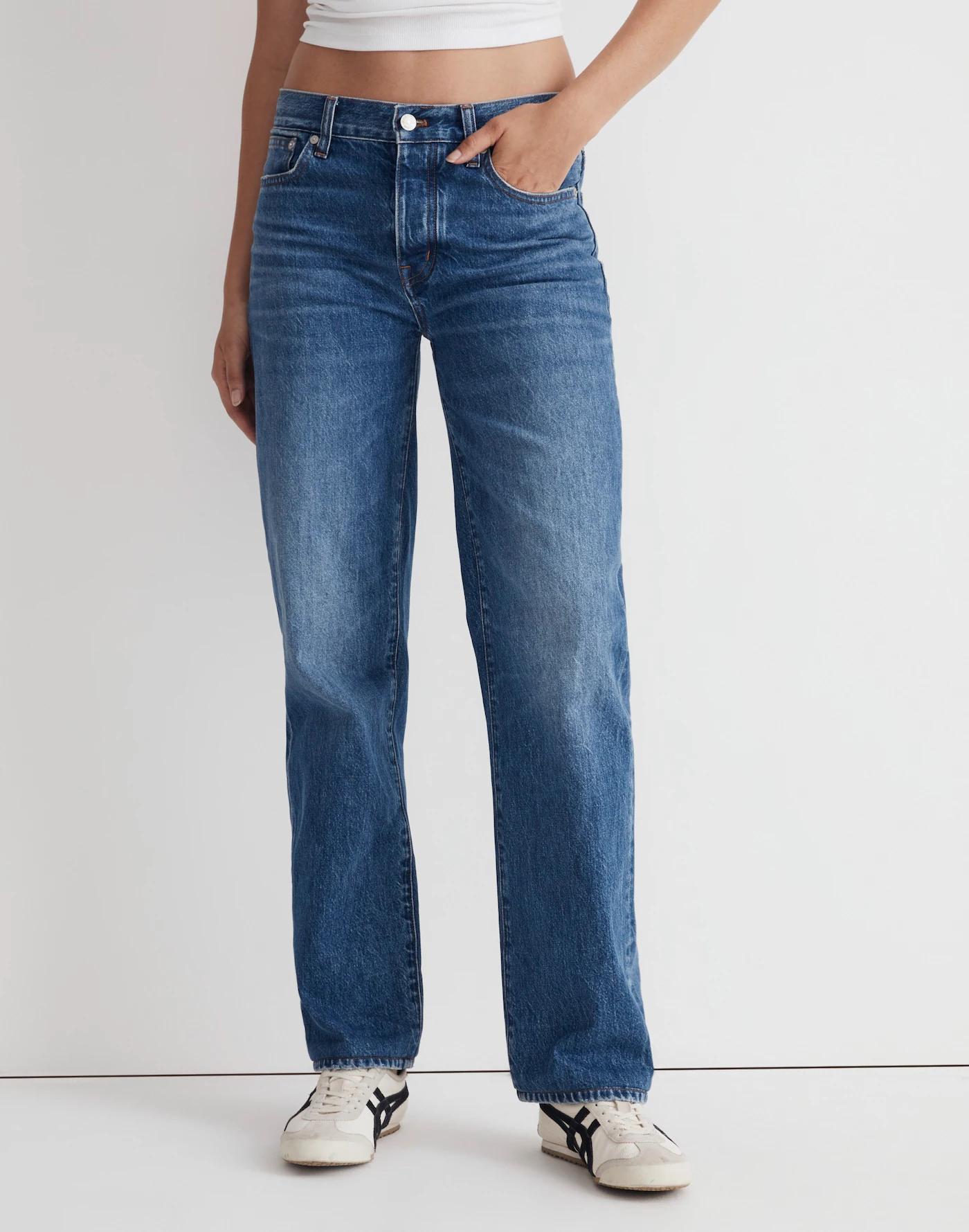 Low-Slung Straight Jeans Product Image
