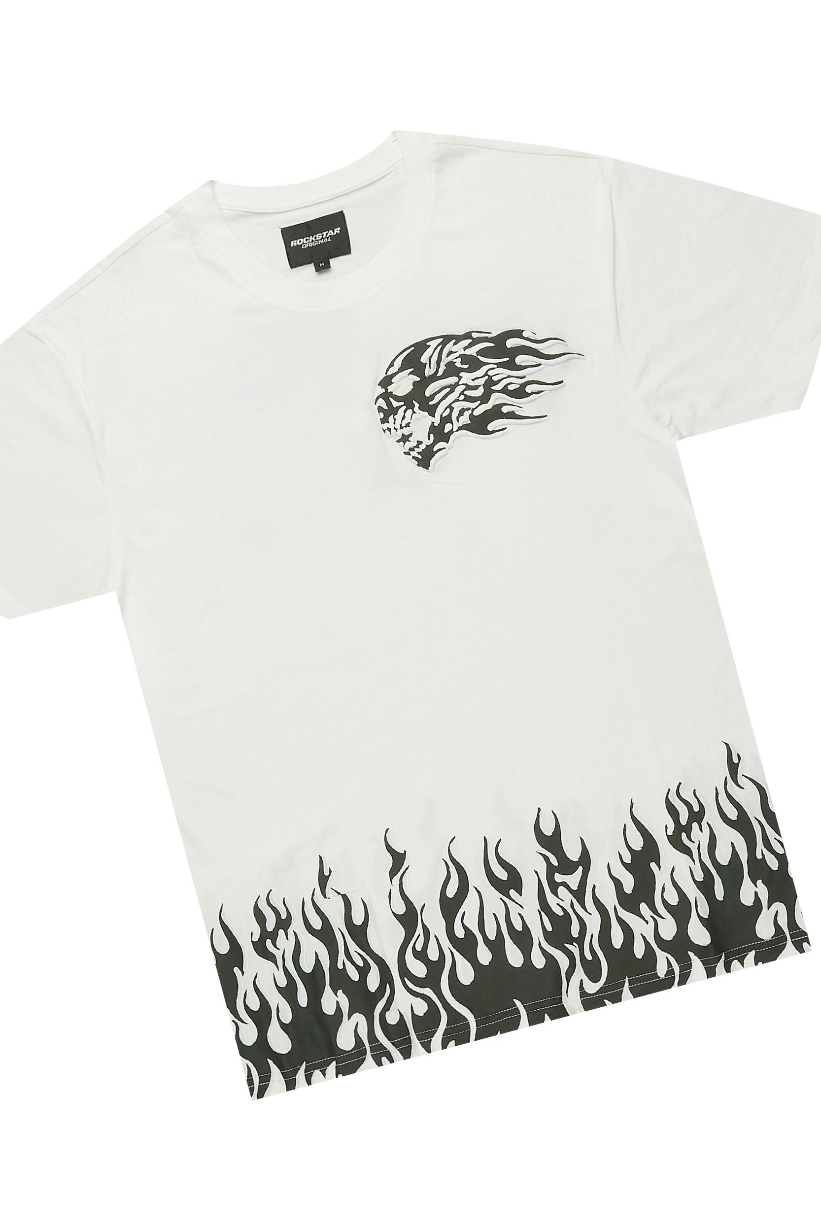 Bubble White T-Shirt/Short Set Male Product Image