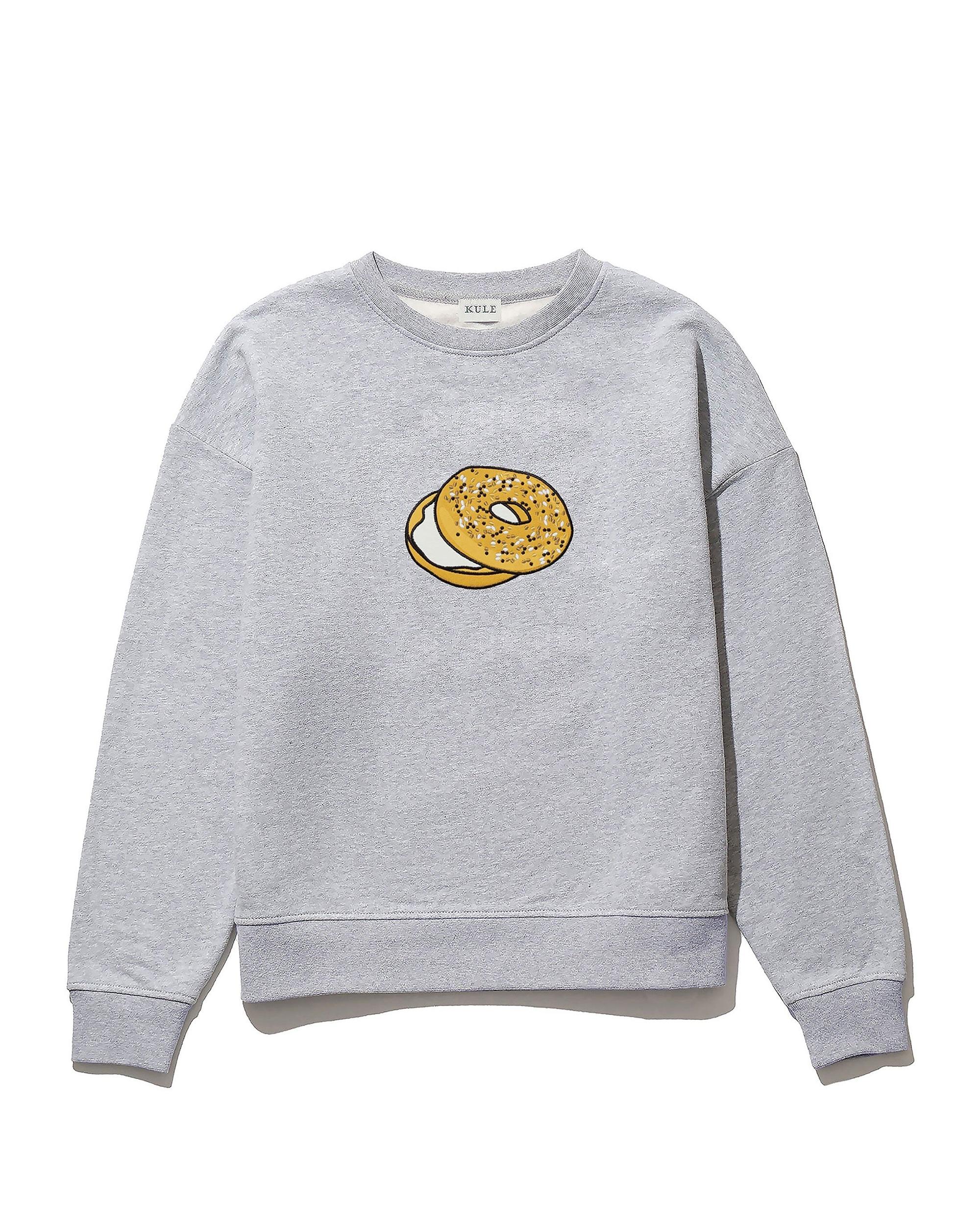 The Oversized Bagel Sweatshirt - Heather Grey Female Product Image