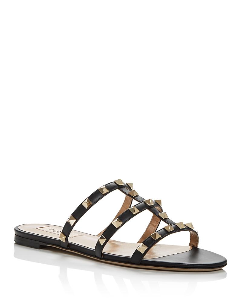 Rockstud Caged Flat Slide Sandals Product Image