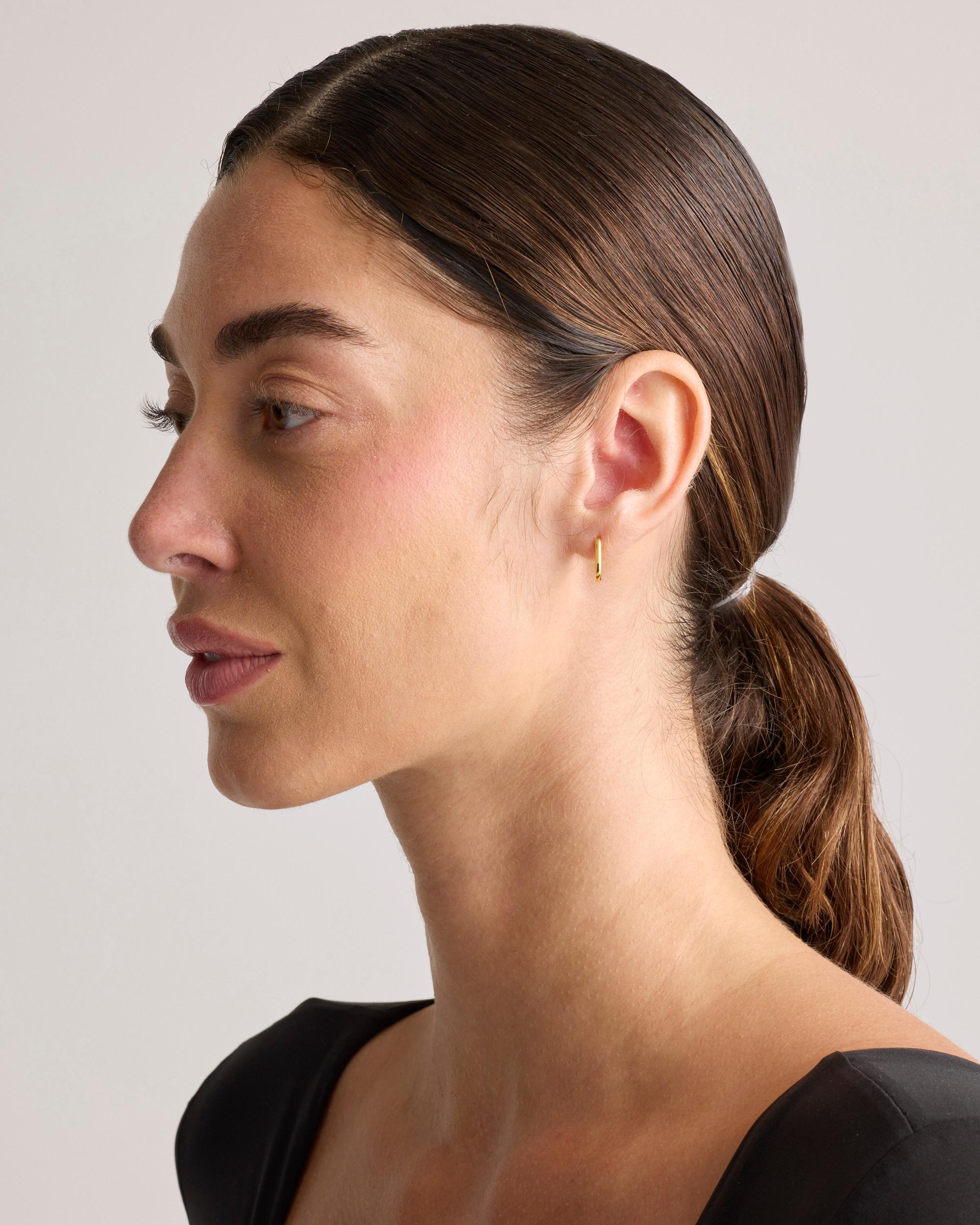 Quince | Women's Mini U Hoop Earrings Product Image