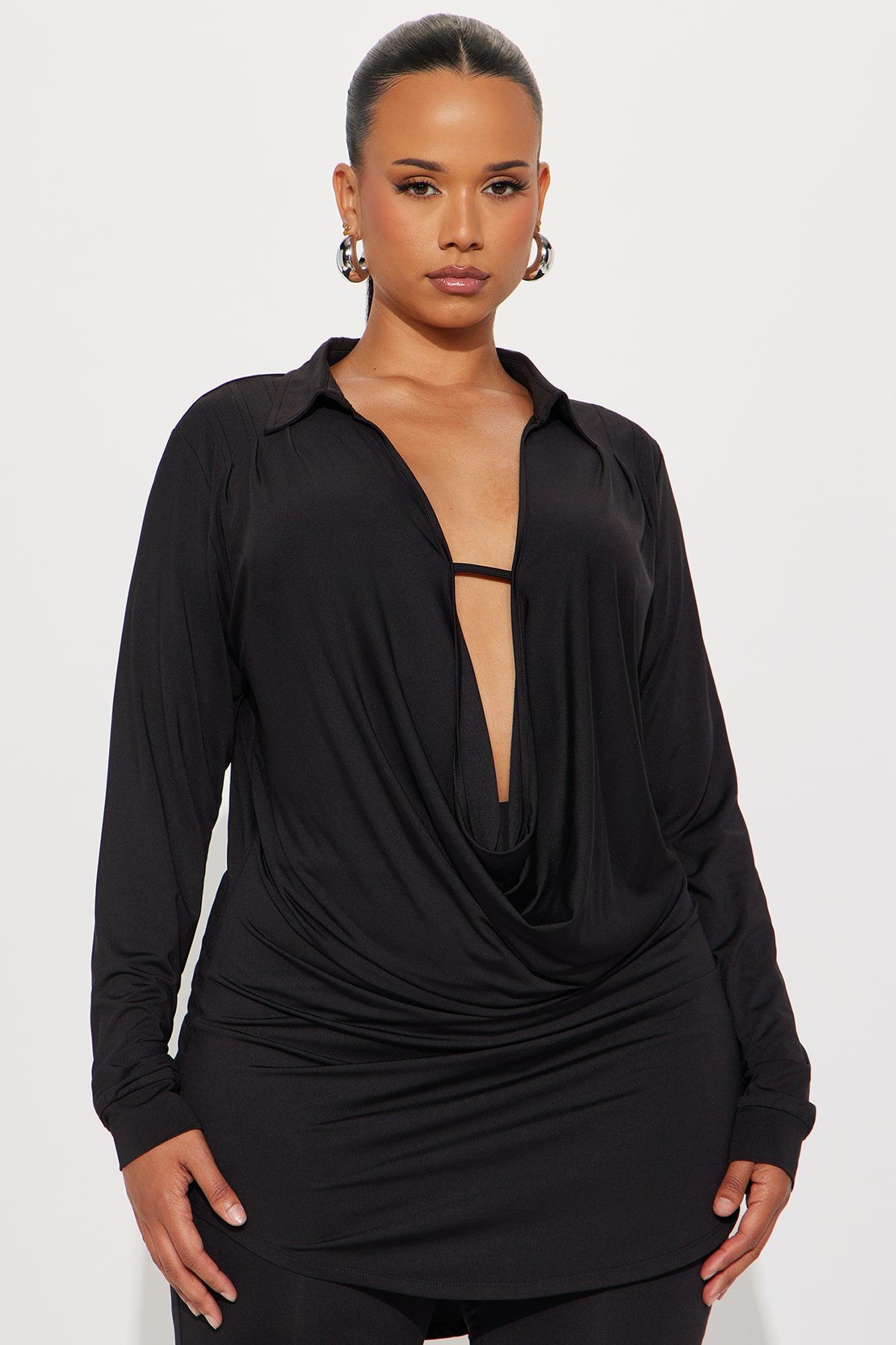 Monique Cowl Neck Legging Set - Black Female Product Image