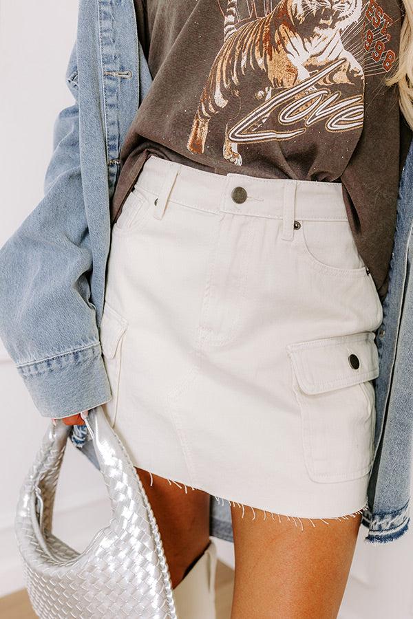 The Lizzy High Waist Cargo Mini Skirt Product Image