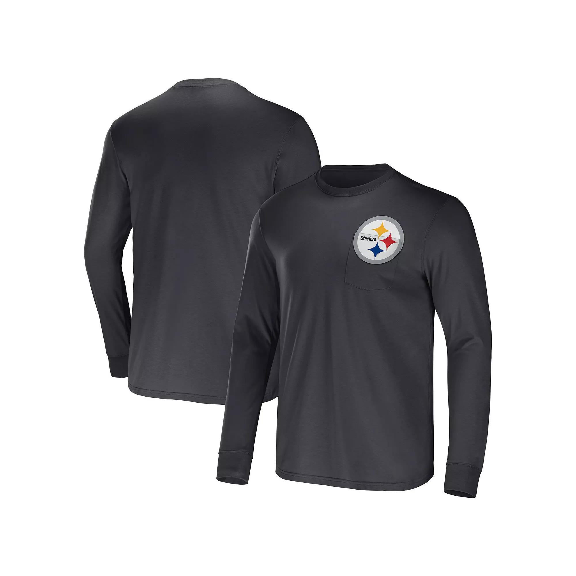 Men's NFL x Darius Rucker Collection by Fanatics Red Atlanta Falcons Team Long Sleeve Pocket T-Shirt,  Product Image