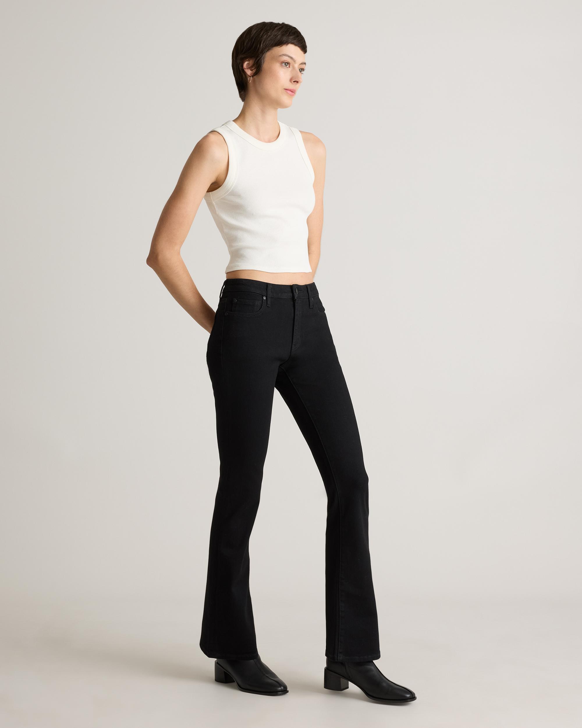 Quince | Women's Luna Stretch Flare Jeans Organic Cotton Product Image