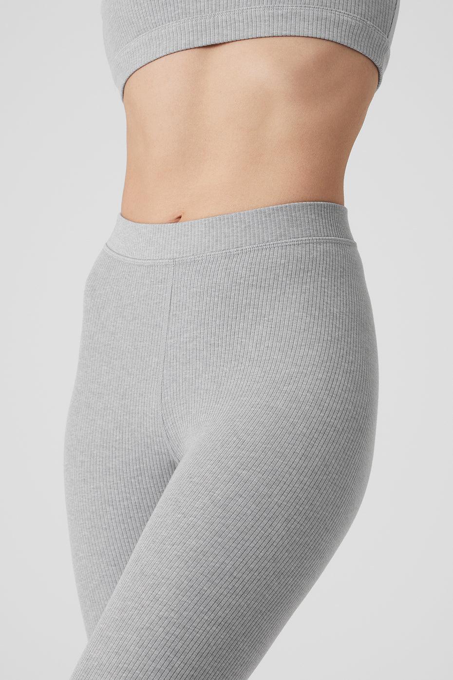 ALO | Ribbed High-Waist 7/8 Blissful Legging Product Image