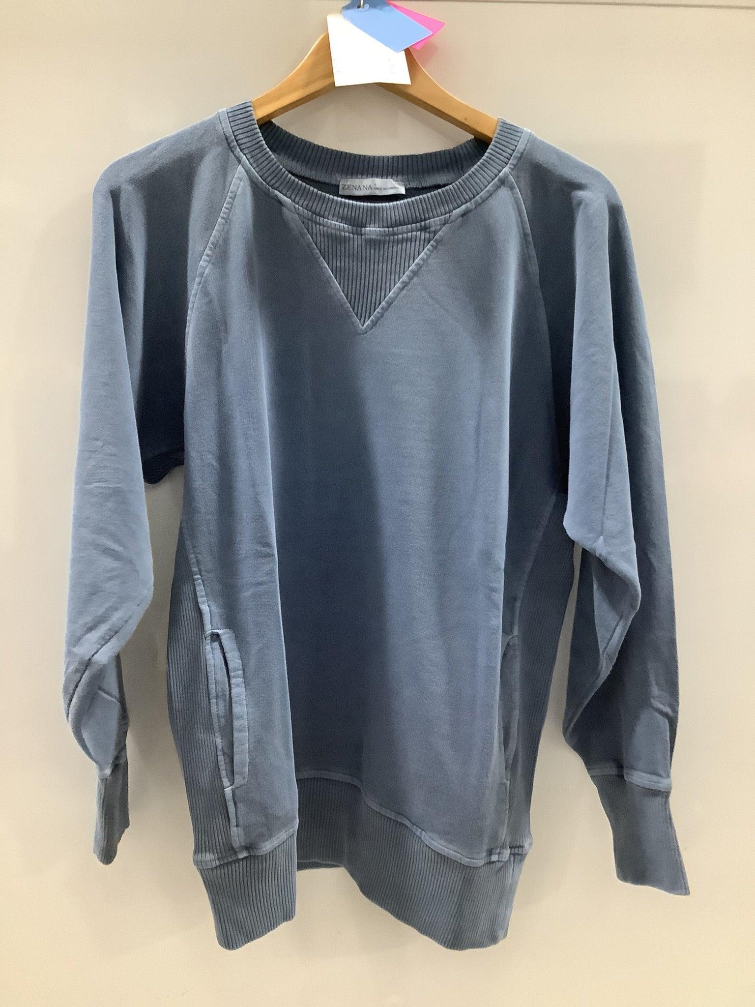 Pigment Dyed Sweatshirt With Pockets Product Image