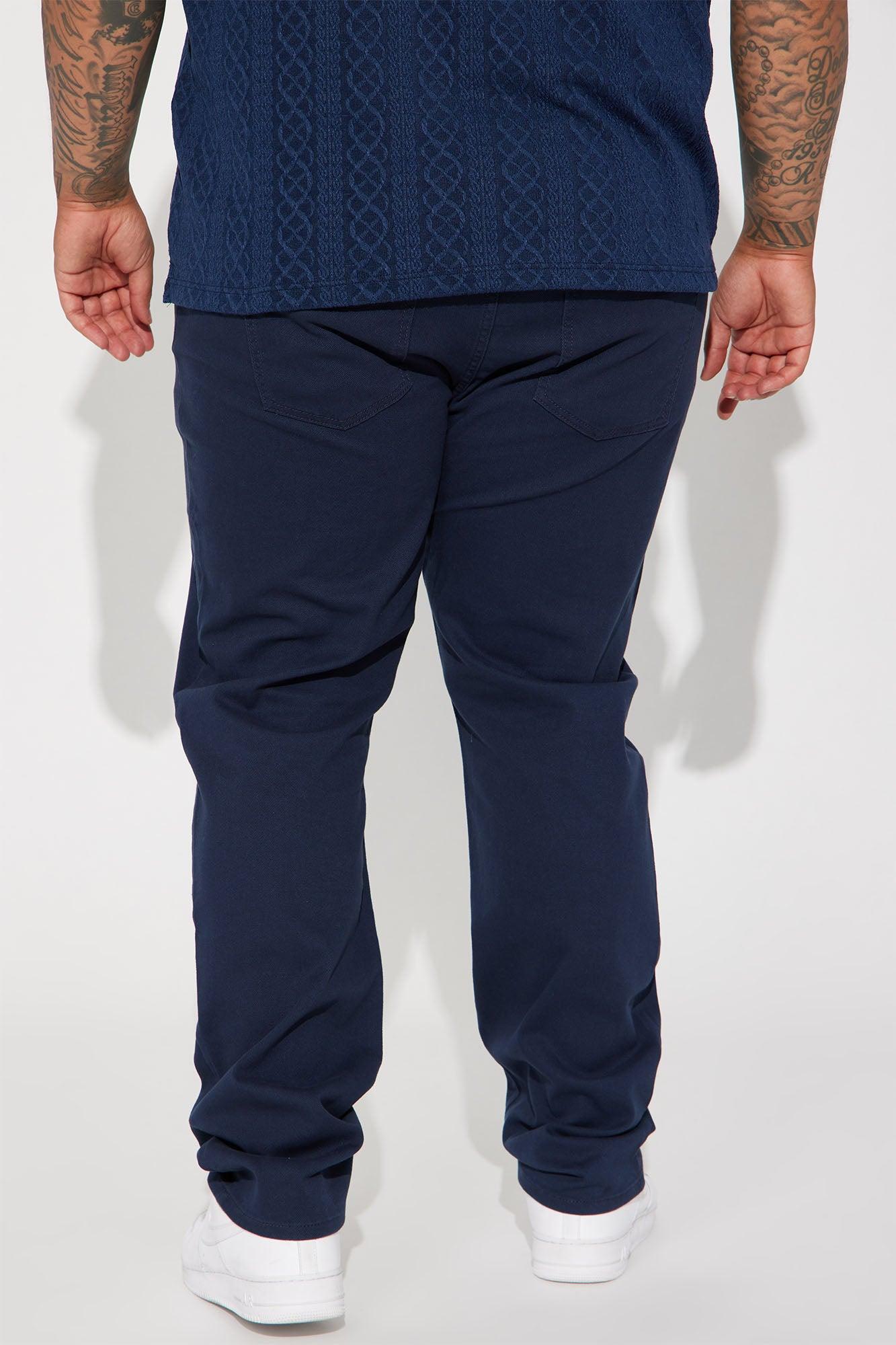 Mike Straight Taper Jeans - Navy Product Image
