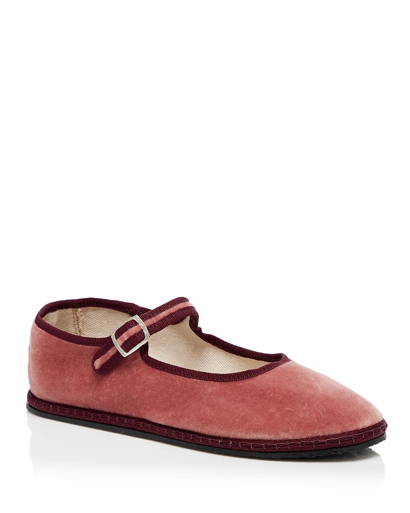 ViBi Venezia Womens Mary Jane Velvet Ballet Flats Product Image