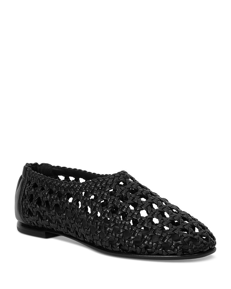 Womens Eden Woven Leather Flats Product Image
