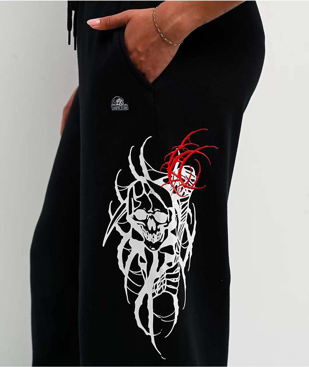 Lurking Class by Sketchy Tank x Kyle Grand Sin Black Sweatpants Product Image