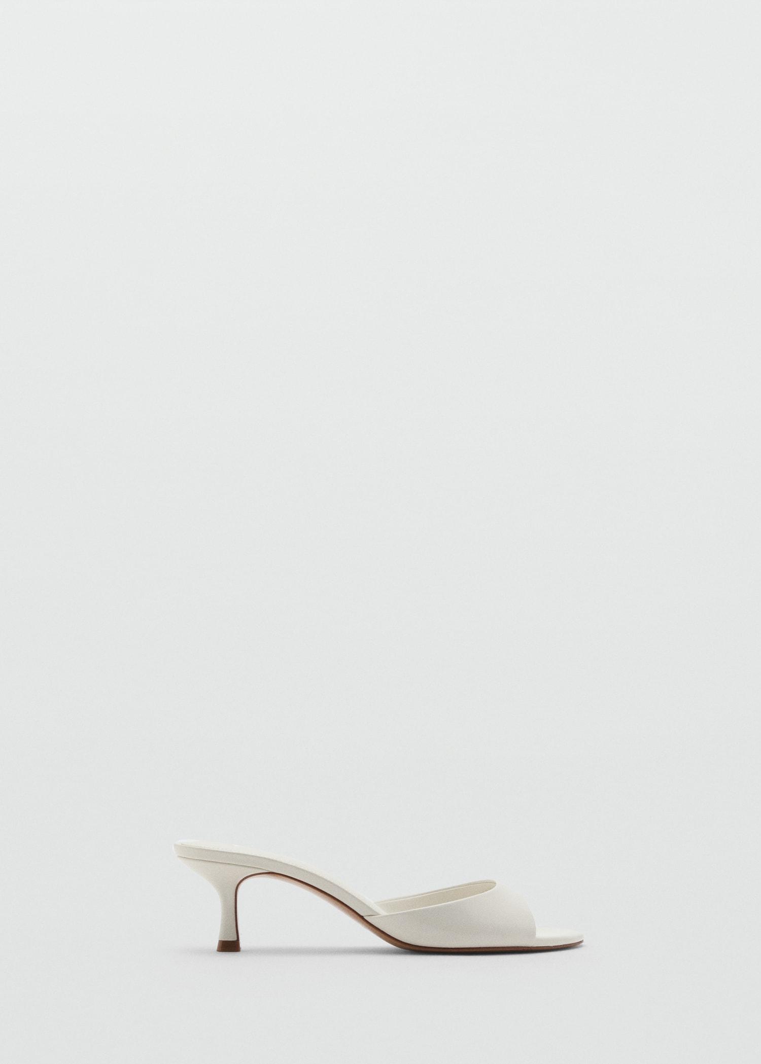 Kitten-heel sandals with strap - Women | MANGO USA Product Image