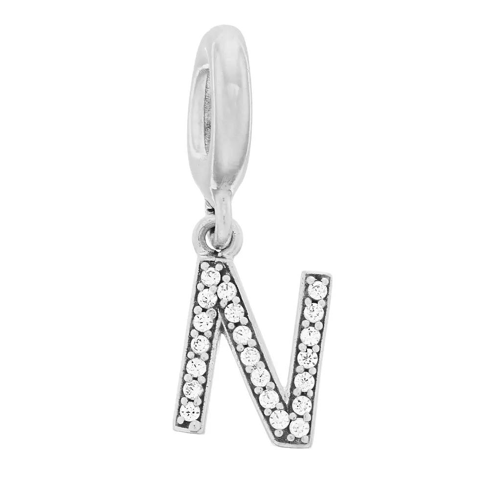 SIRI USA by TJM Sterling Silver Cubic Zirconia Initial Charm, Women's Product Image