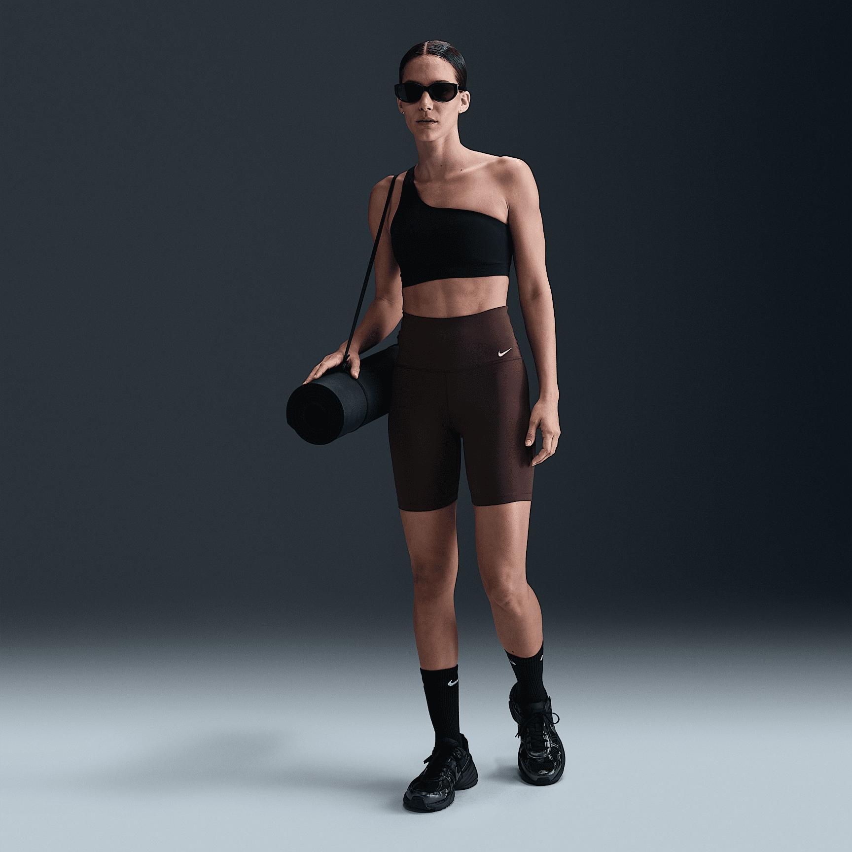 Nike Womens Zenvy Asymmetrical Light-Support Padded Sports Bra | HQ9182-440 Product Image