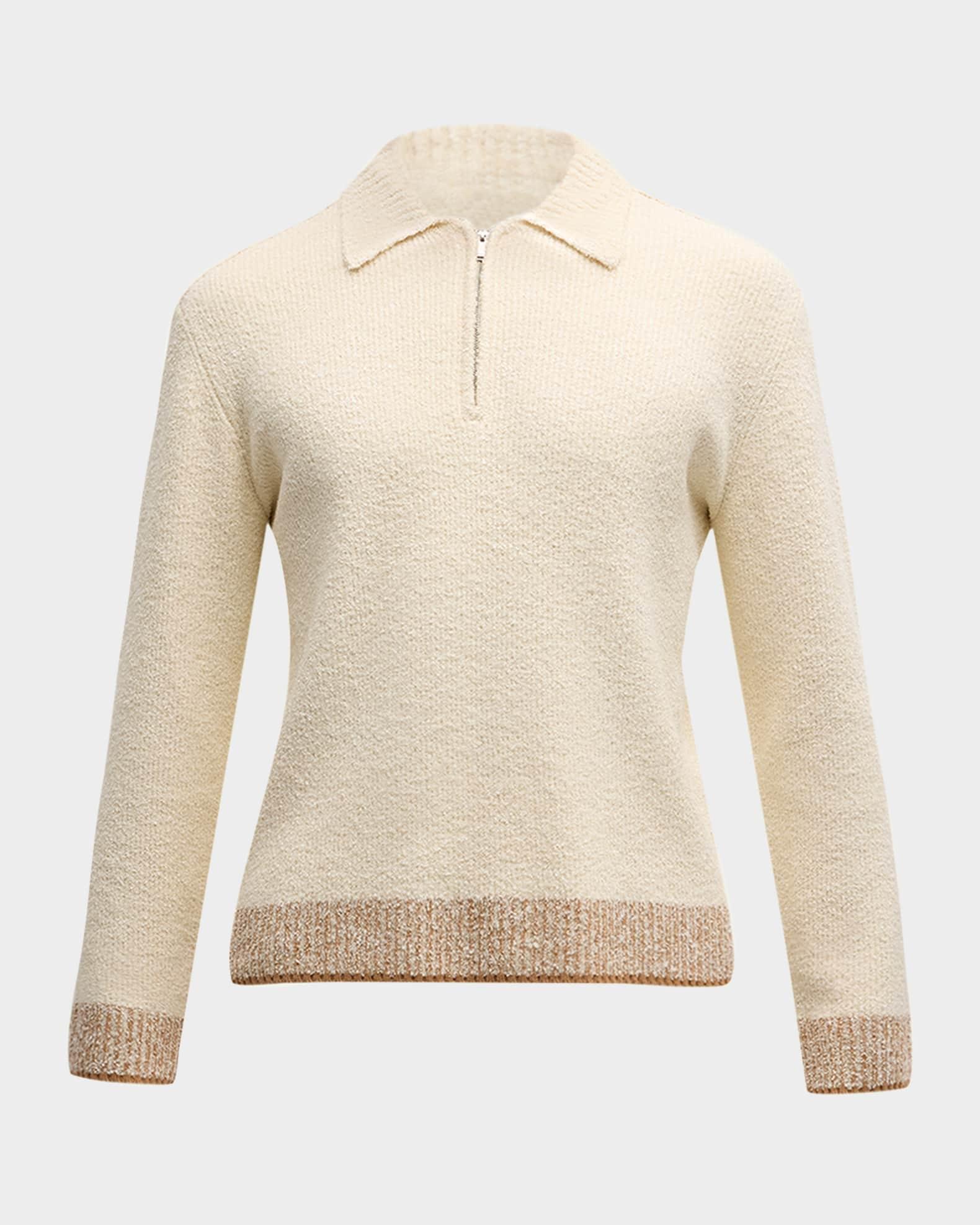 Mens Maxwell Long-Sleeve Zip Polo Top Product Image