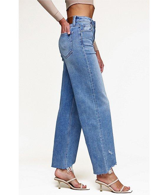 Hidden Jeans Logan Frayed Hem Dad Jeans Product Image