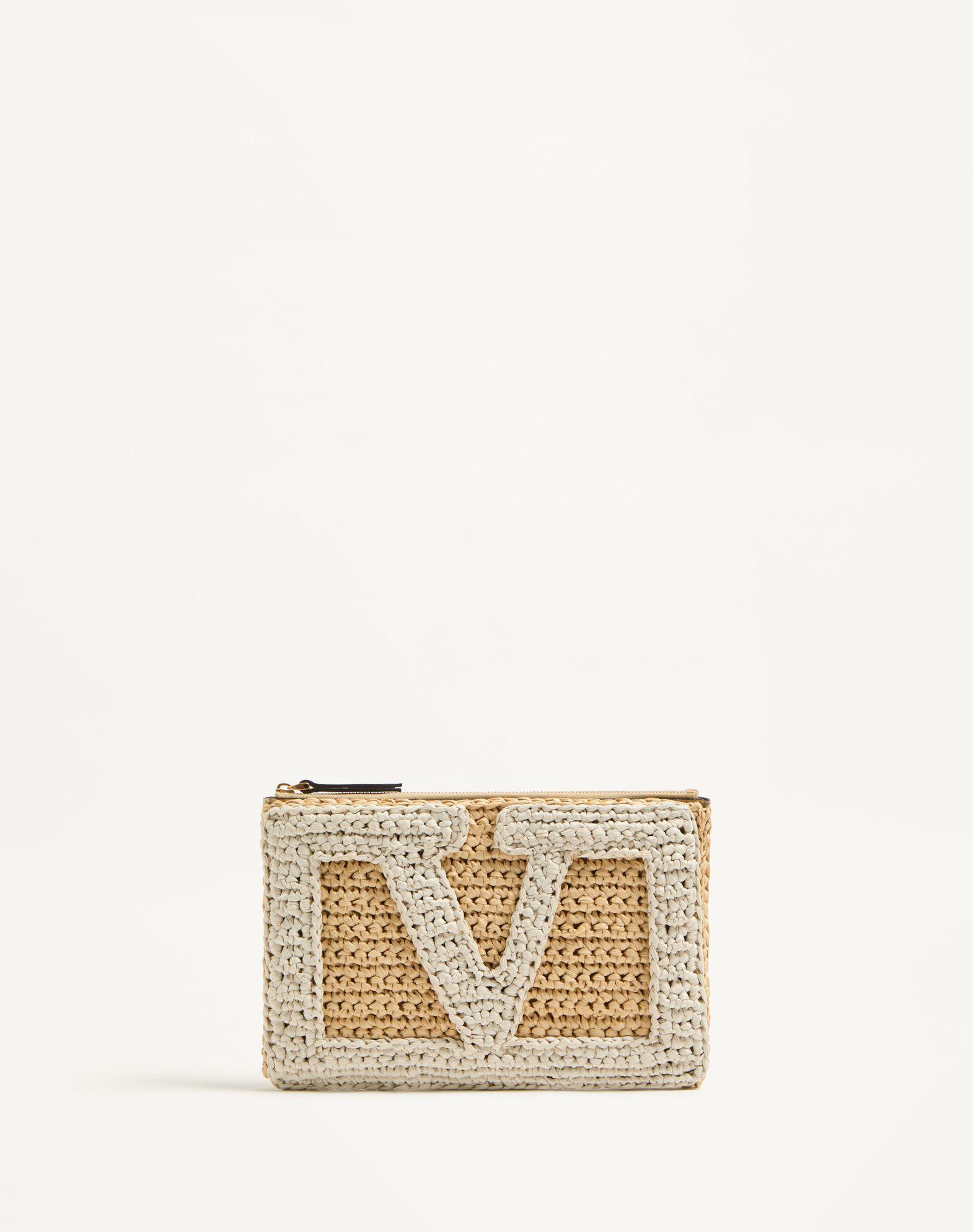 Valentino Garavani Viva Superstar Synthetic Raffia Pouch Product Image