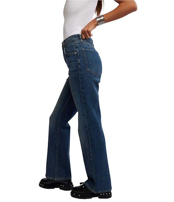 Free People We The Free Sabine Slim Bootcut Denim Self-Tie Belt Jeans Product Image