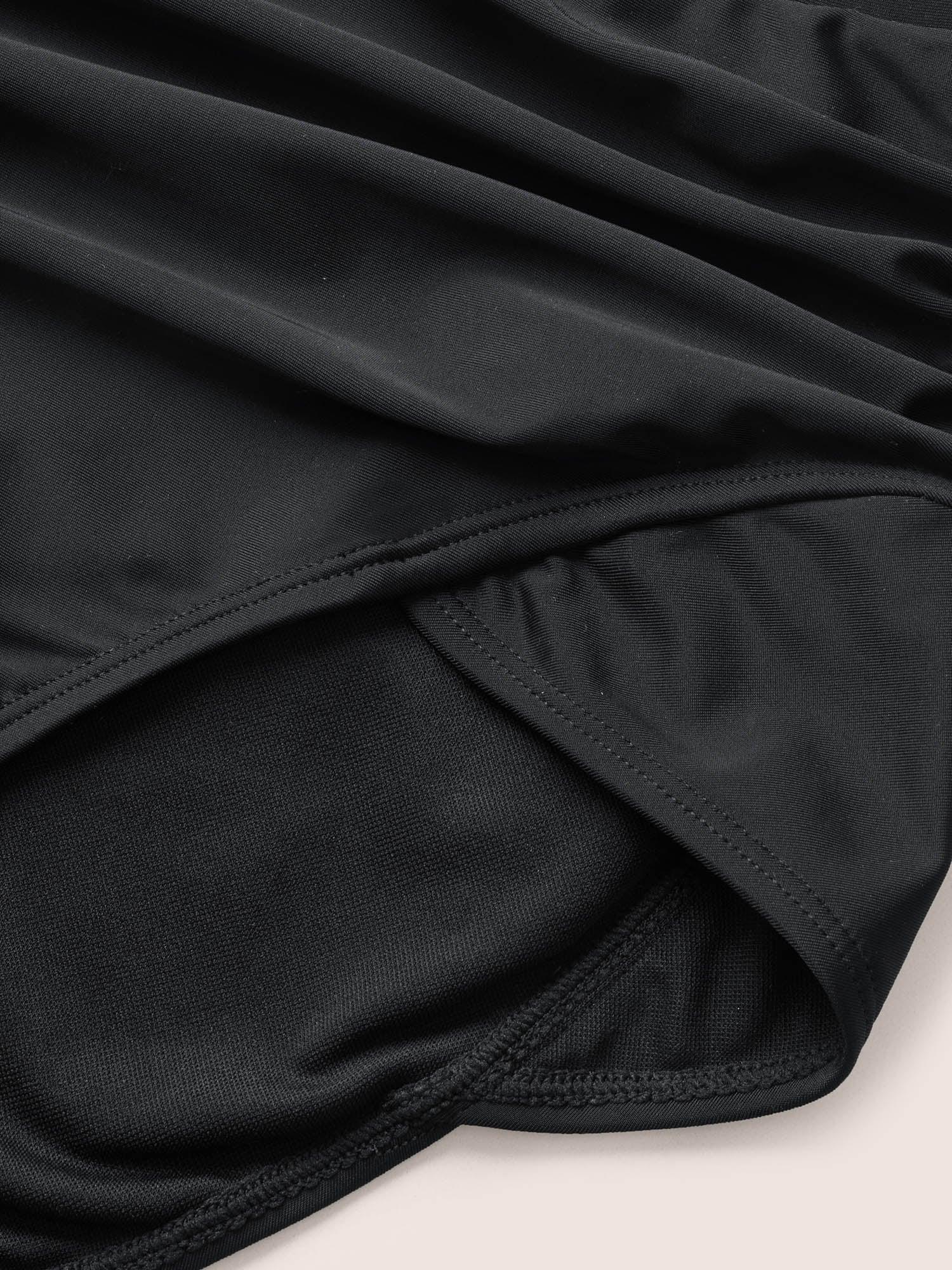 Plain Patchwork Ruched Swim Bottom Female Product Image