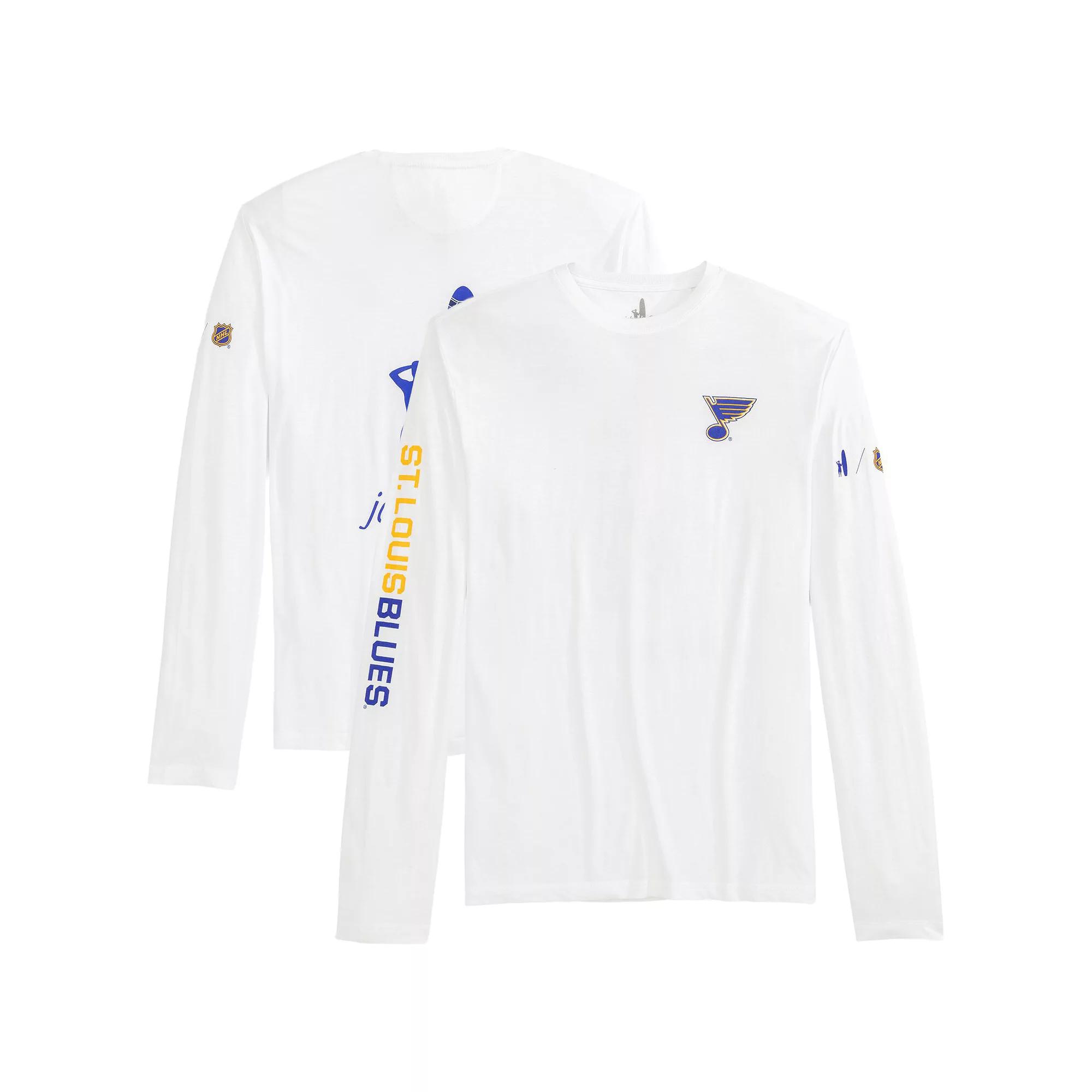 Men's johnnie-O White St. Louis Blues Adam Long Sleeve T-Shirt,  Product Image
