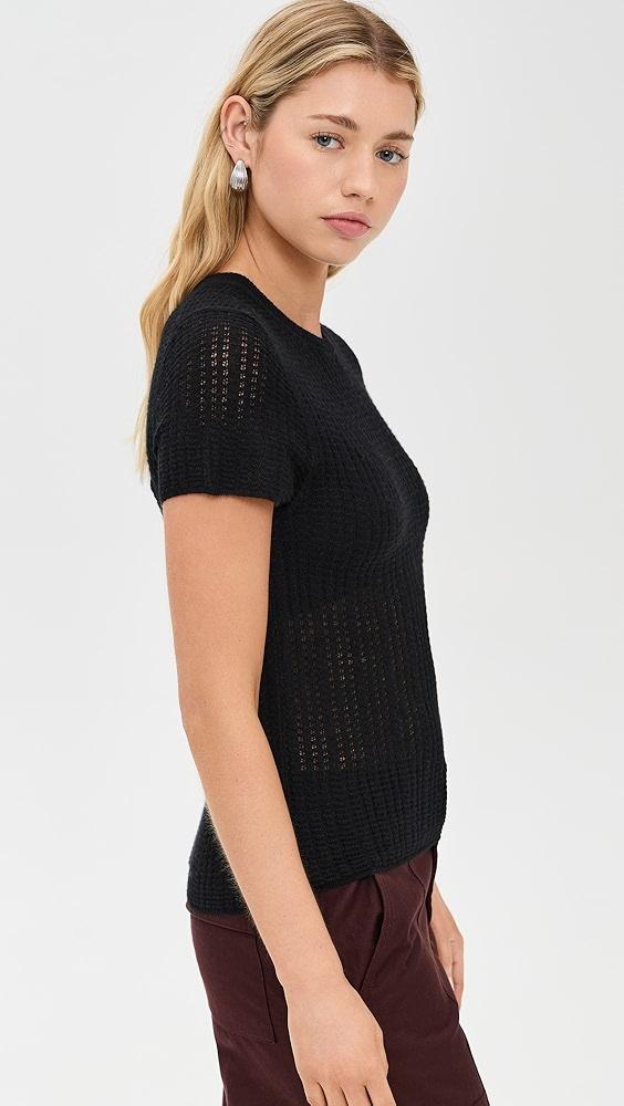 Vince Waffle Knit Crew | Shopbop Product Image