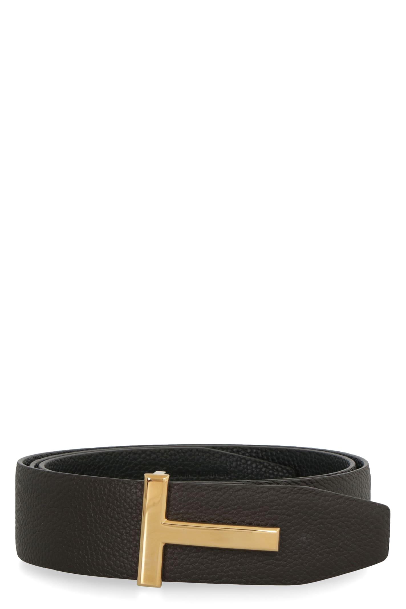 TOM FORD Brown Leather Belt Product Image