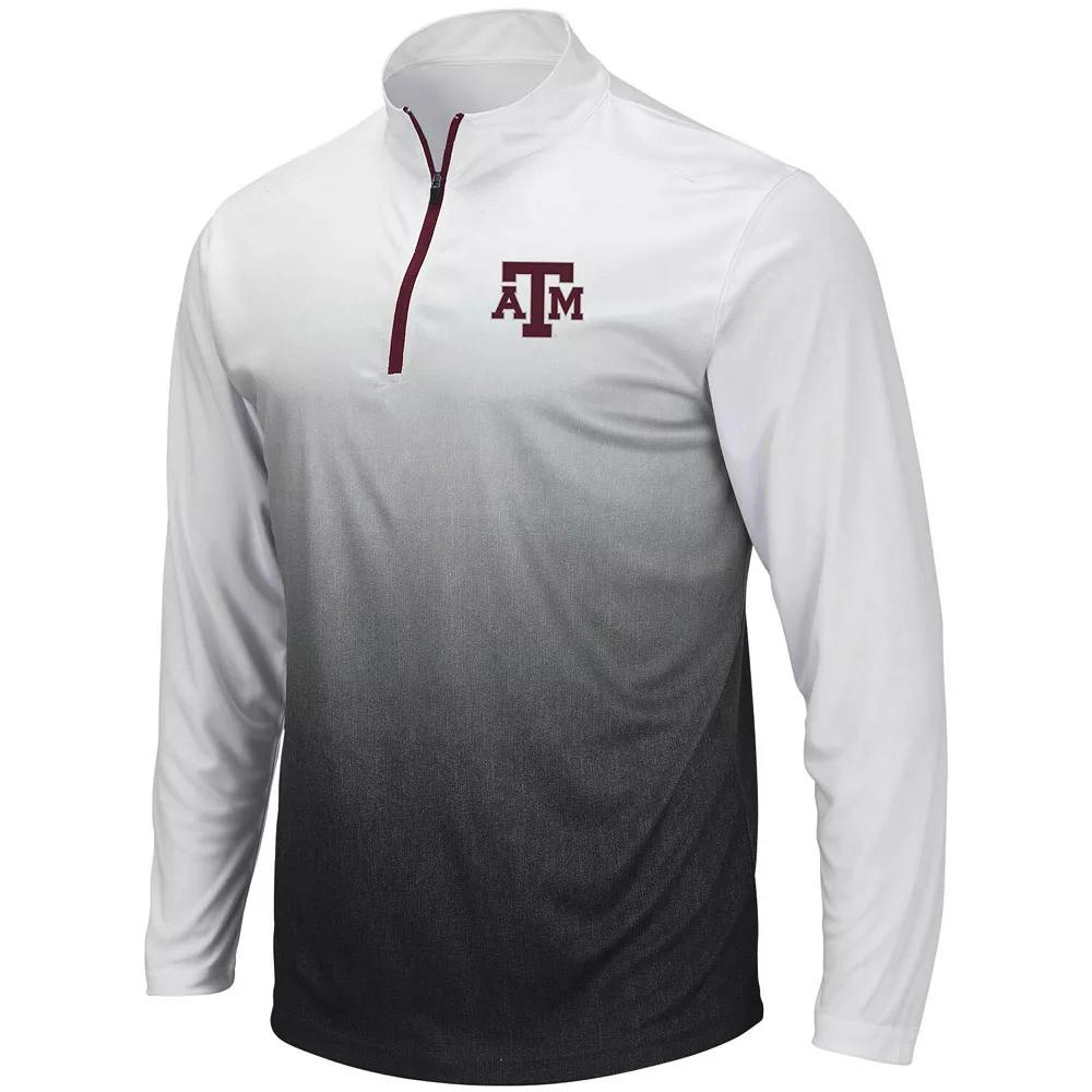 Men's Colosseum Gray Texas A&M Aggies Magic Team Logo Quarter-Zip Jacket,  Product Image