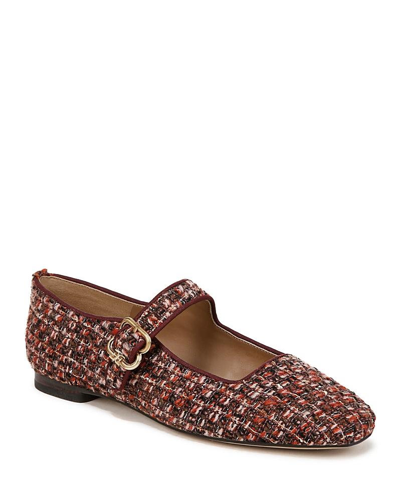 Sam Edelman Womens Michaela Square Toe Buckled Mary Jane Flats Product Image