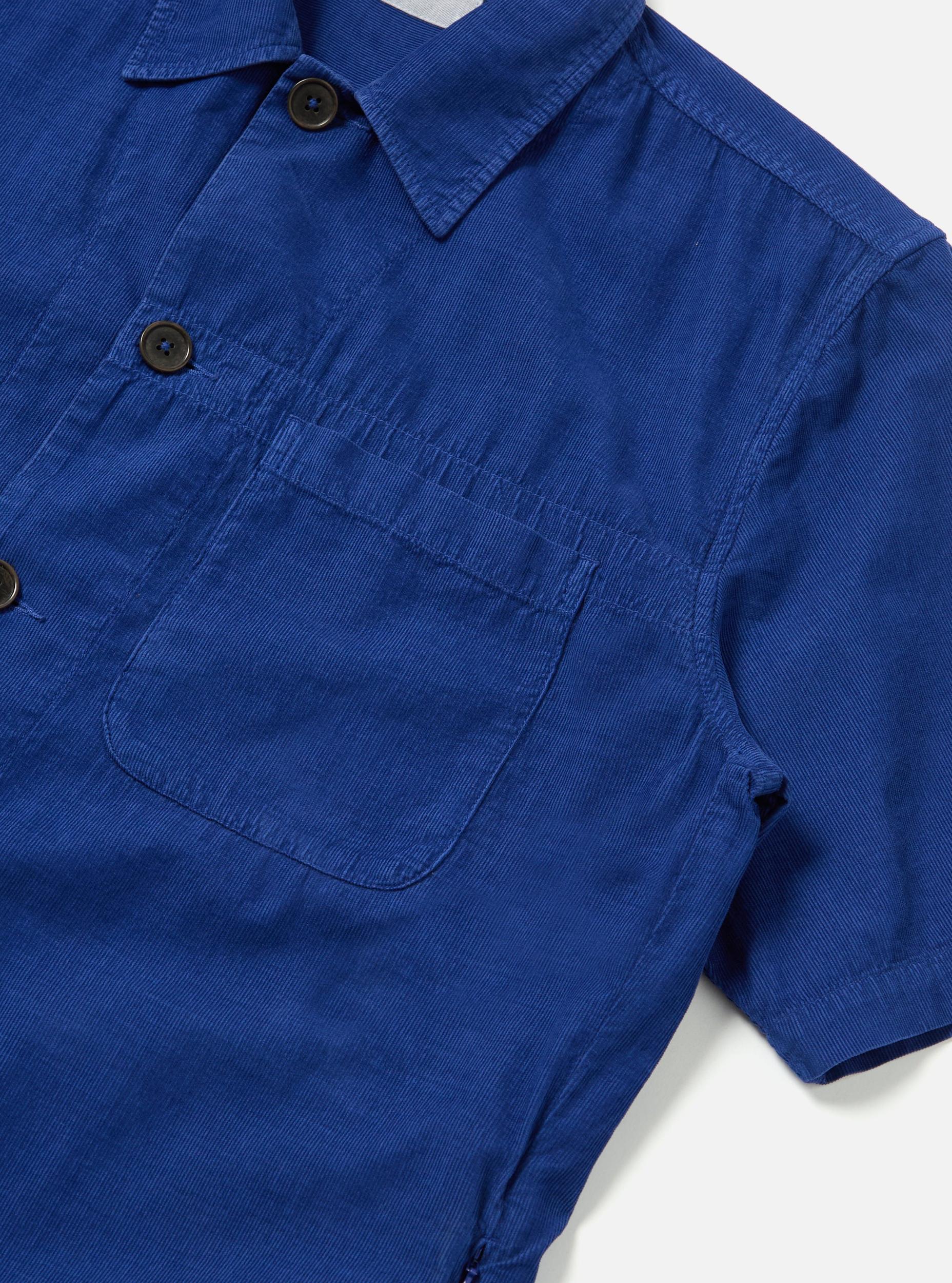 Universal Works Tech Overshirt in Work Blue Summer Cord Product Image