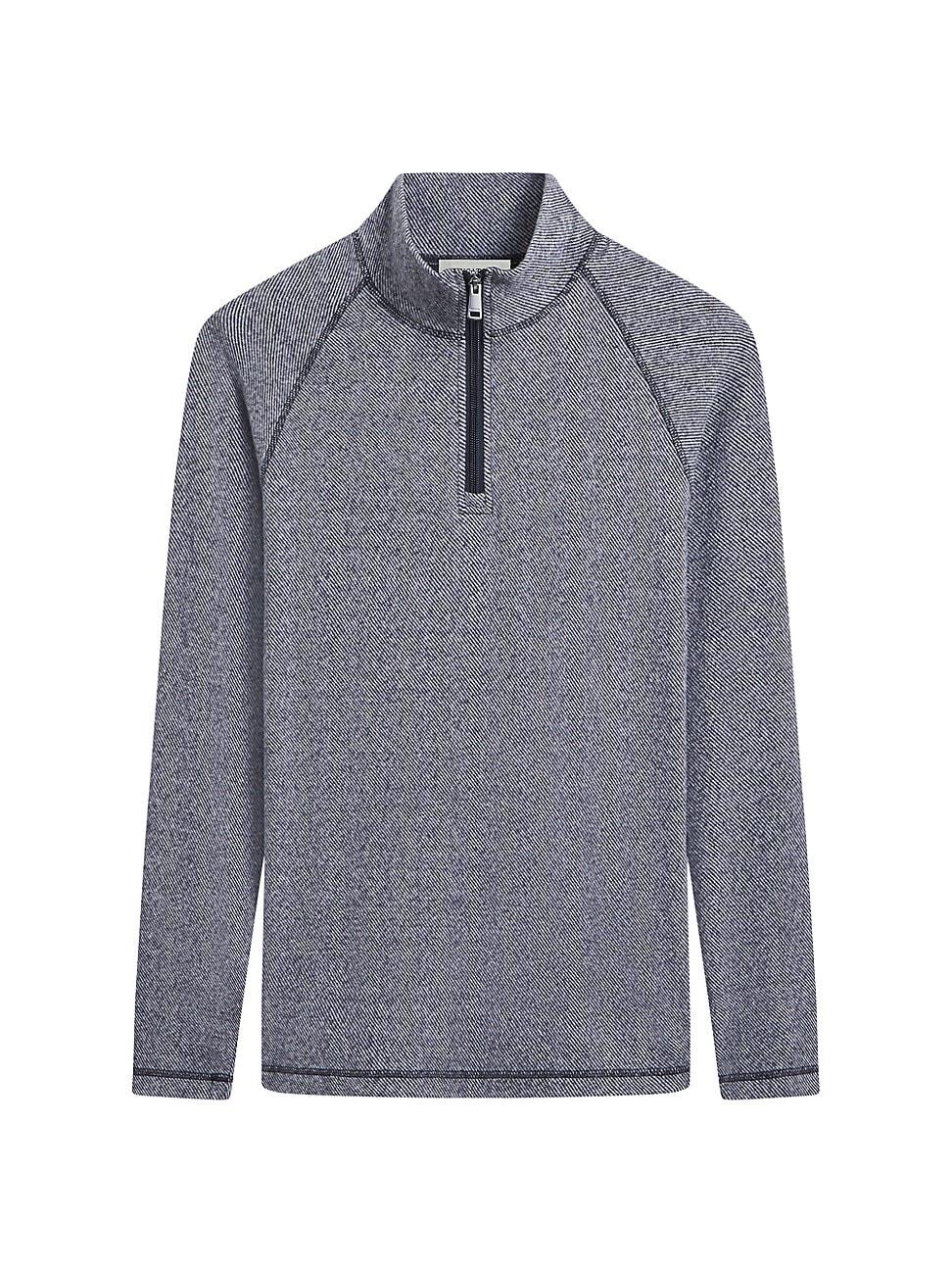 Mens Knit Quarter-Zip Cotton-Blend Sweater Product Image