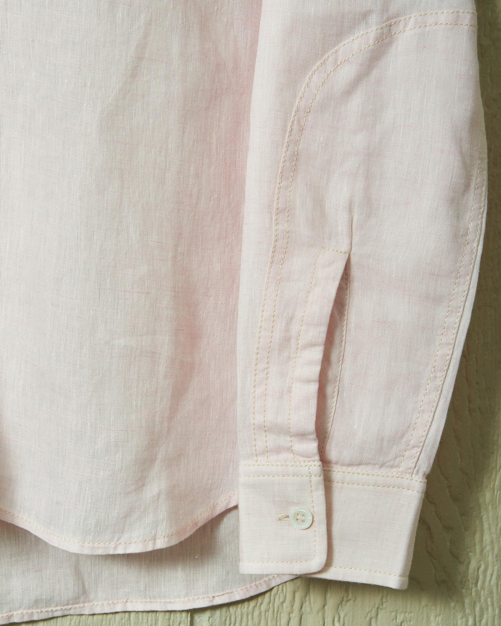 Women's Linen Work Shirt in Petal Product Image