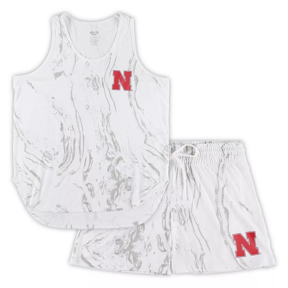 Women's Profile White Nebraska Huskers Plus  Product Image