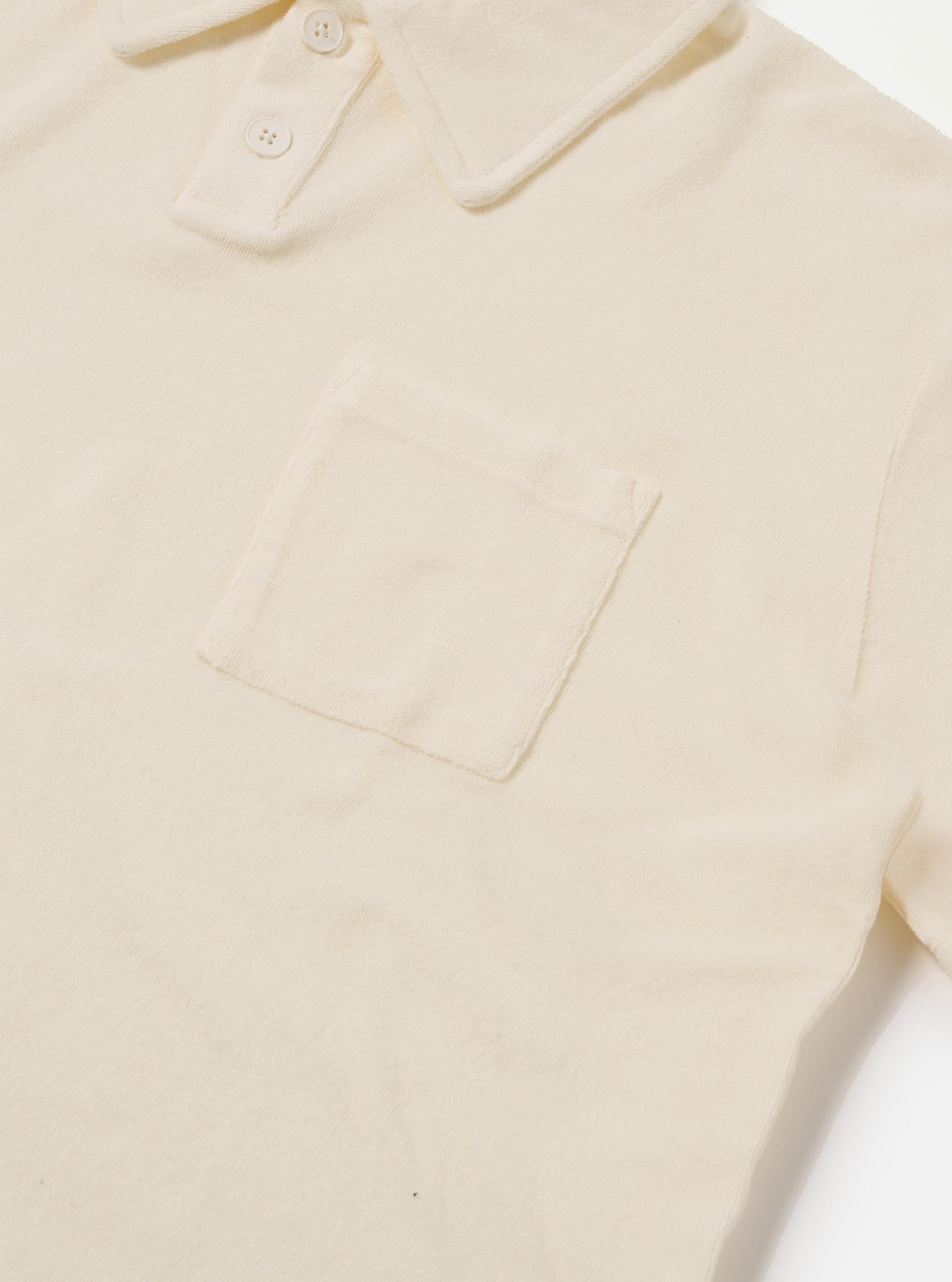 Ecru Light Weight Terry Newlyn Polo Product Image