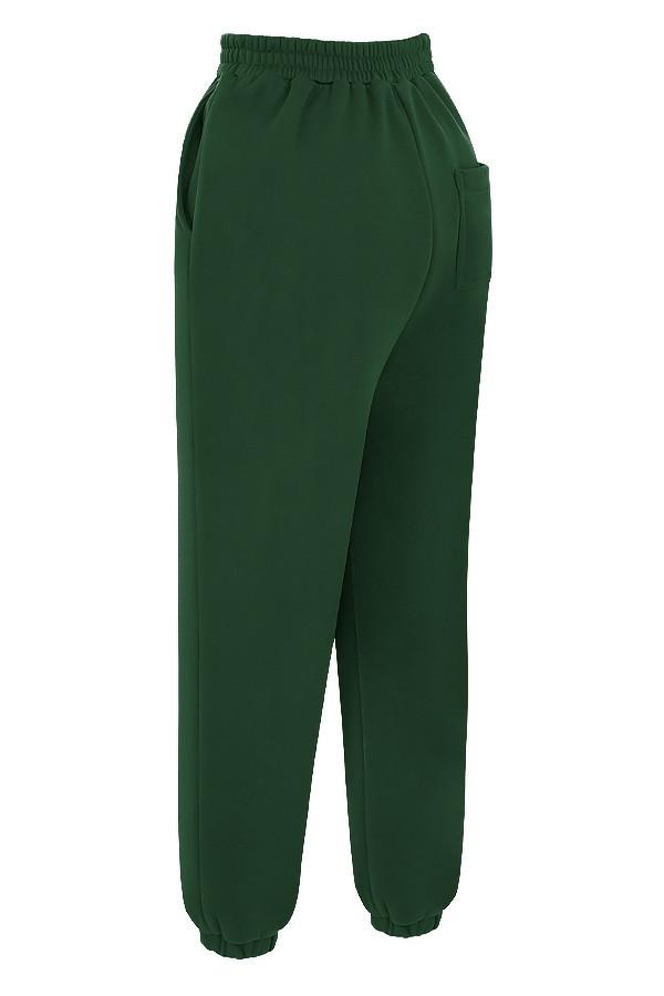 Sky  green fleece back jogging trousers - sale Product Image