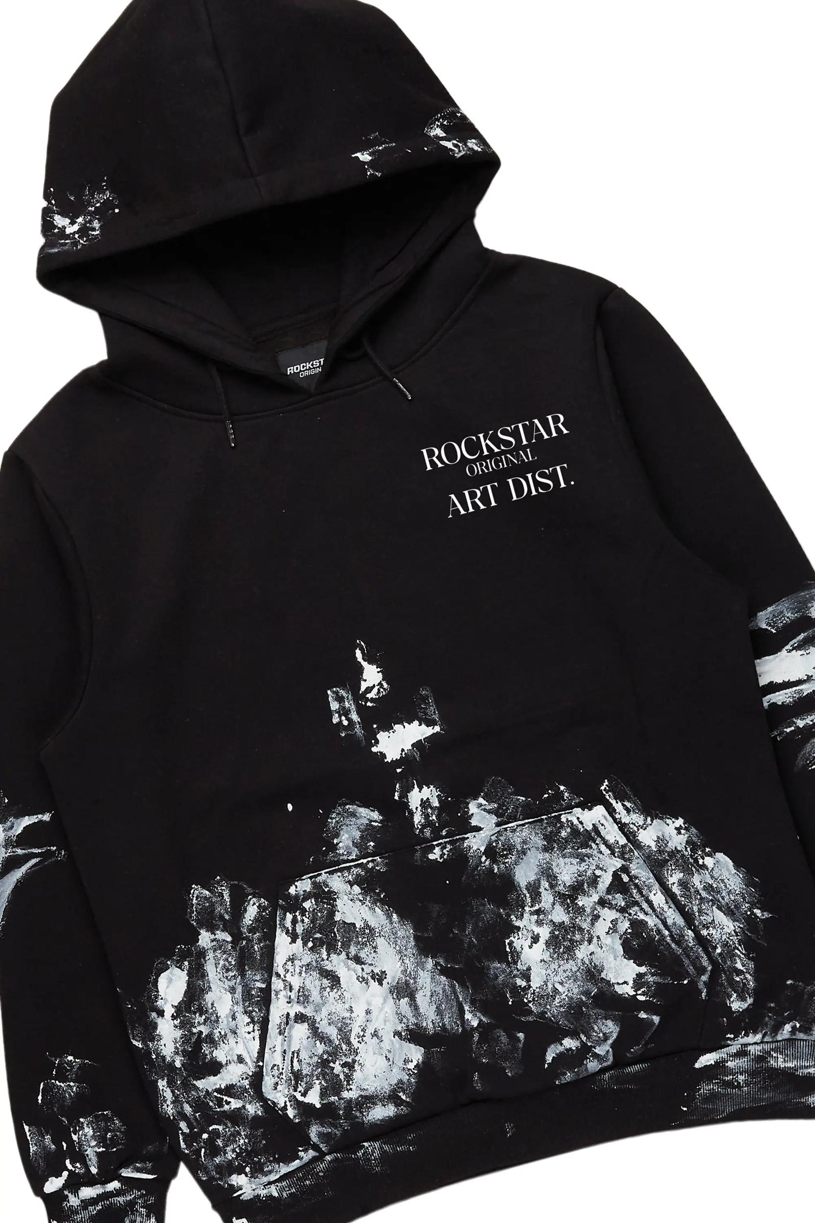 Filip Black Hoodie & Baha Baggy Fit Jean Bundle Male Product Image