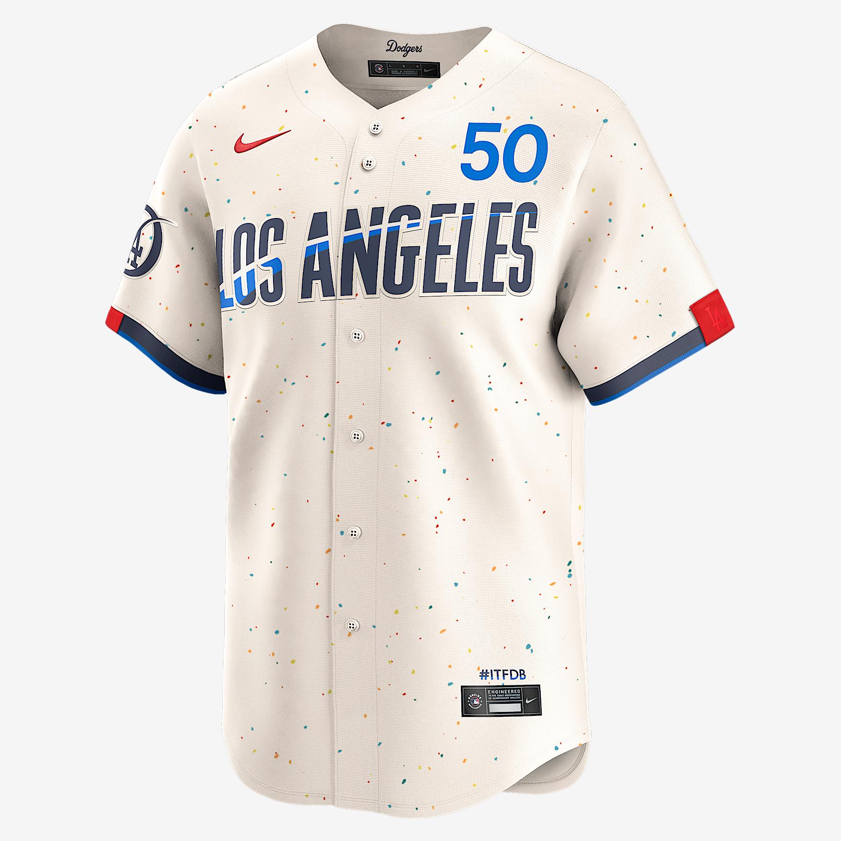 Mookie Betts Los Angeles Dodgers City Connect Nike Mens Dri-FIT ADV MLB Limited Jersey | LM25LDC1LD9-HU2 Product Image