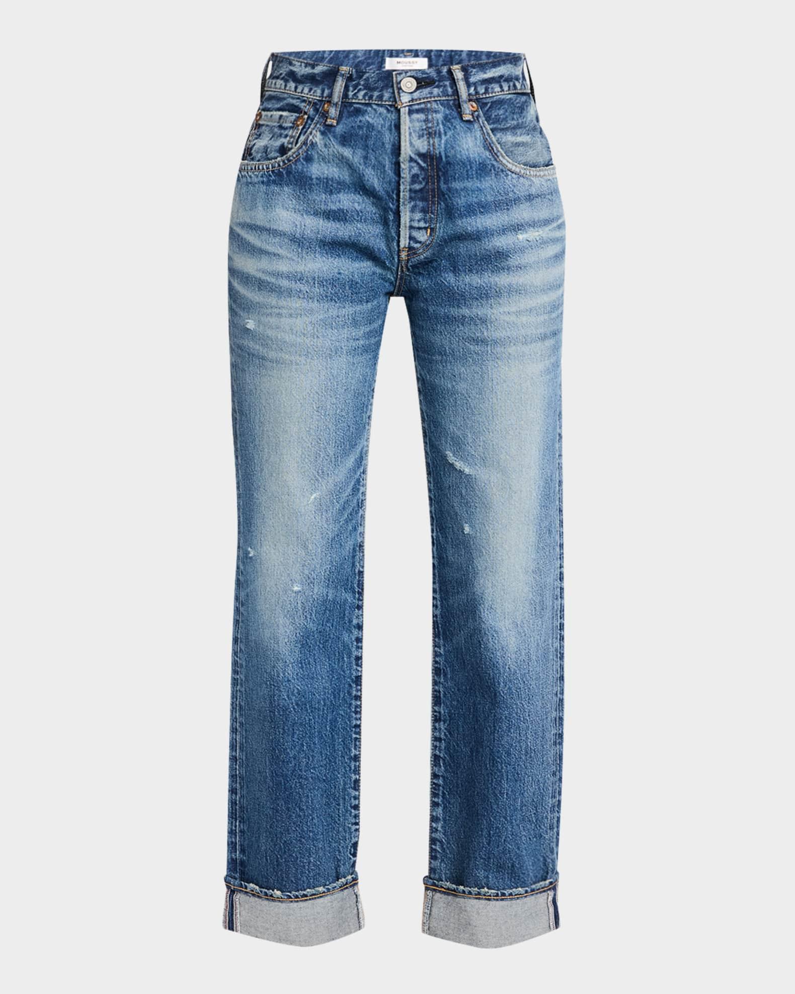 Aquebogue Straight Cuffed Jeans Product Image
