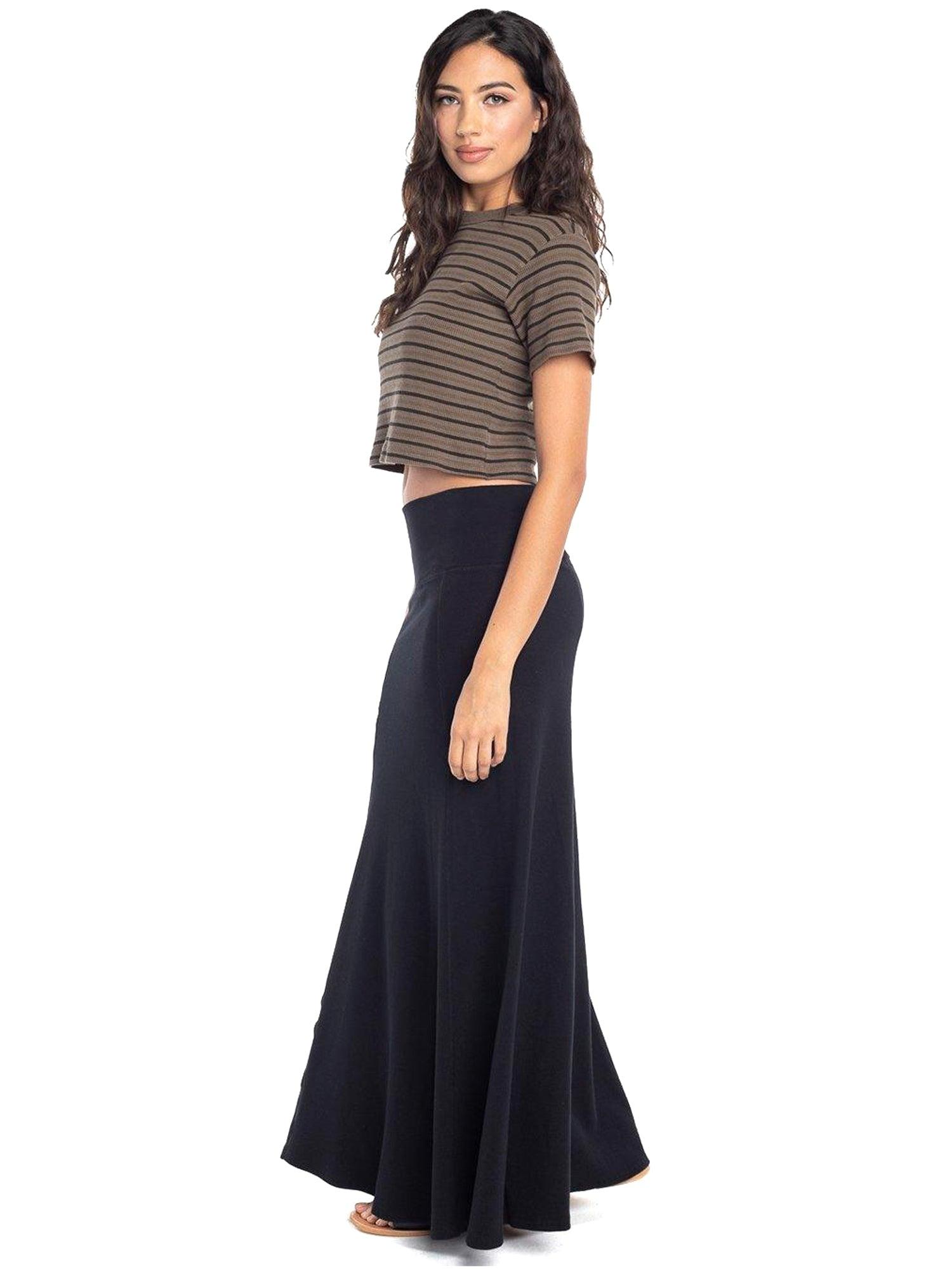 Hard Tail Ribbed Rolldown Sweep Skirt CS-103 Product Image