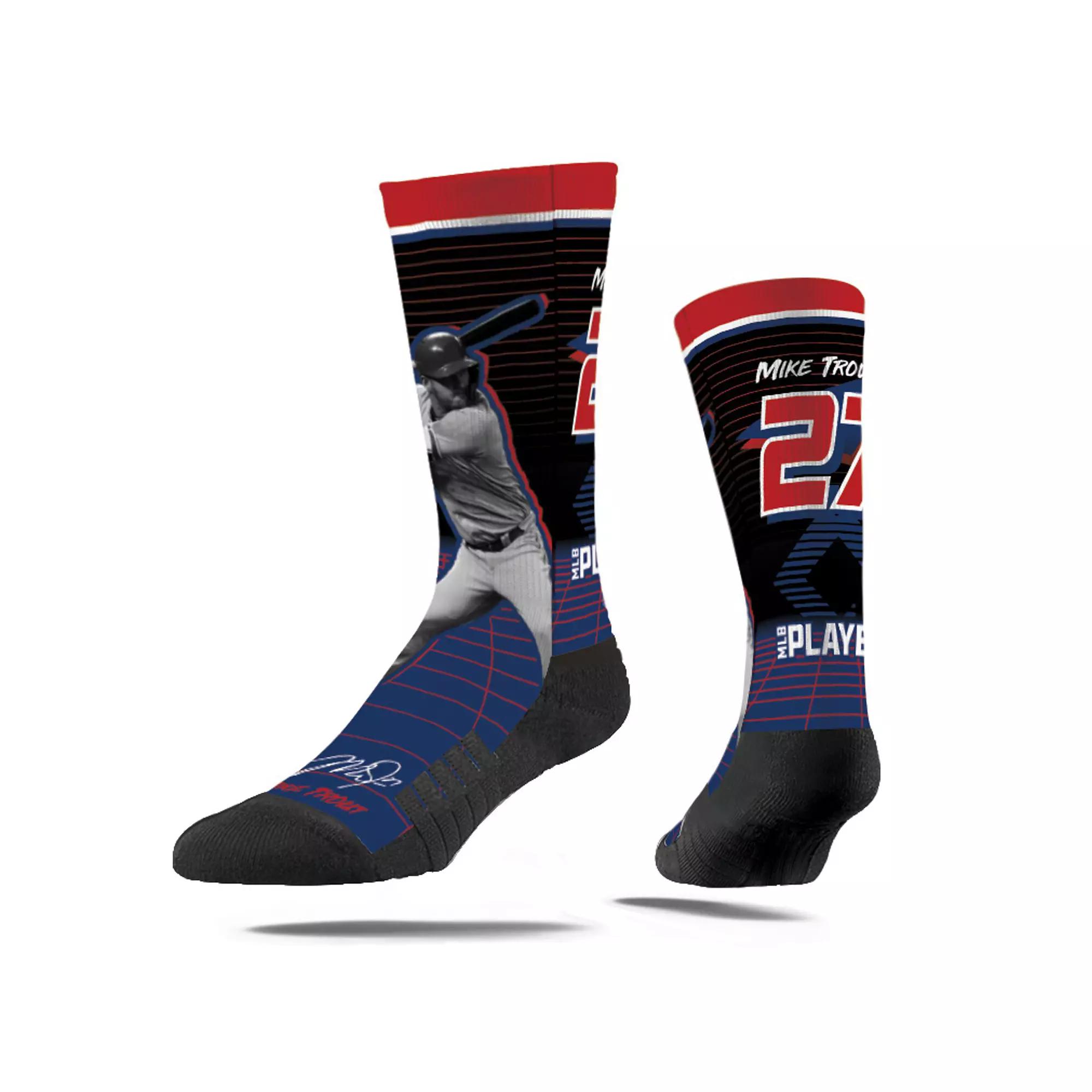 Strideline Mike Trout Los Angeles Angels Synthwave Premium Full Sub Crew Socks, Adult Unisex,  Product Image