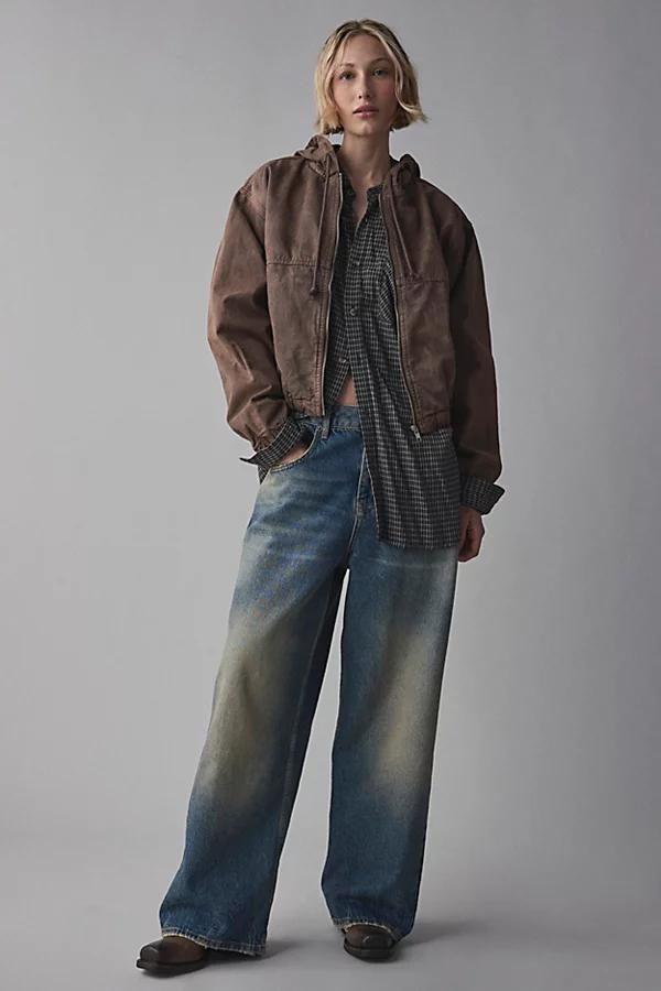 BDG Blake Canvas Bomber Jacket Womens at Urban Outfitters Product Image