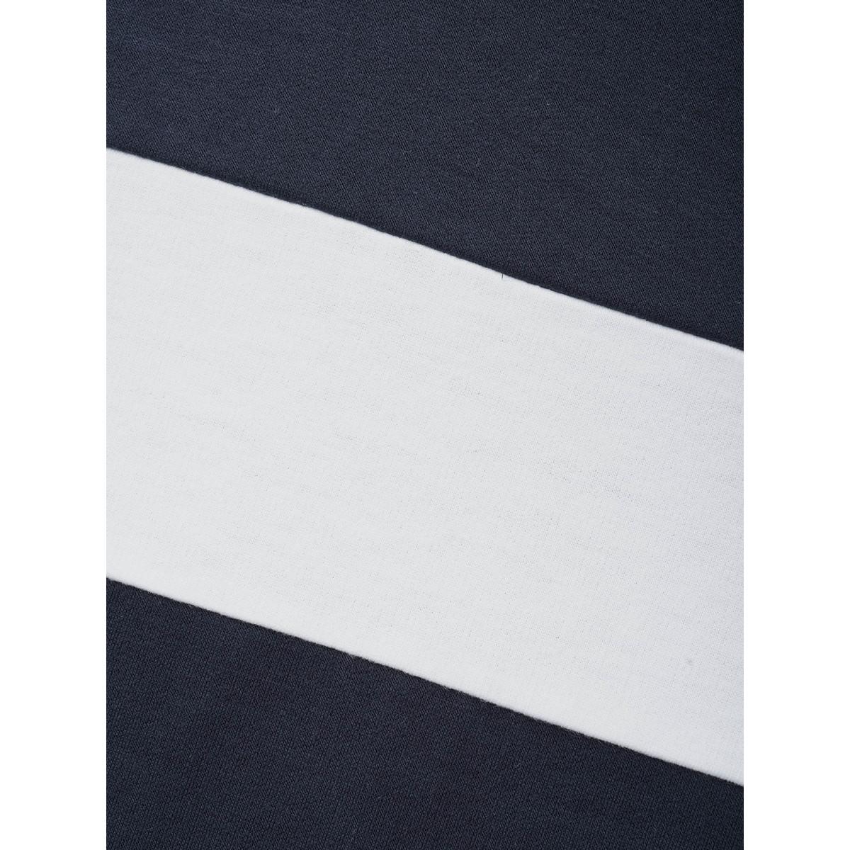 Plus Size Contrast Patchwork Hooded Sweatshirt Women Midnight Casual Contrast Hooded Everyday Sweatshirts BloomChic 18-20/2X Product Image