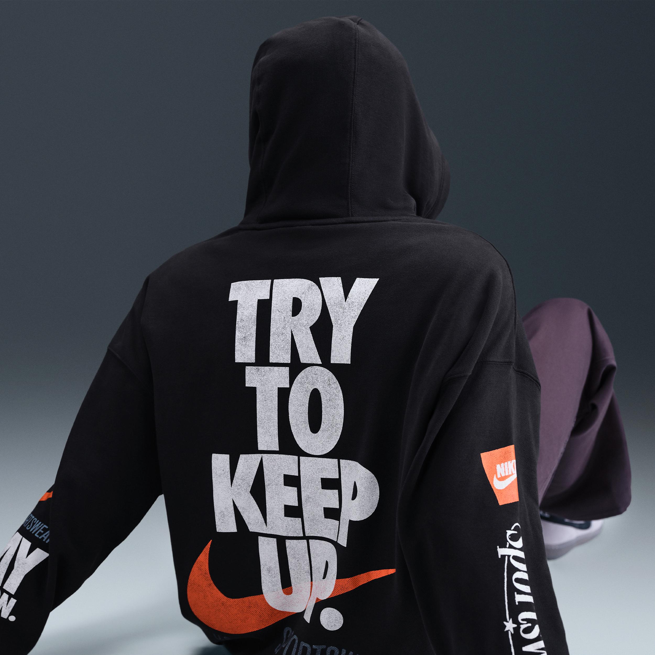 Nike Men's Club Oversized French Terry Pullover Hoodie Product Image