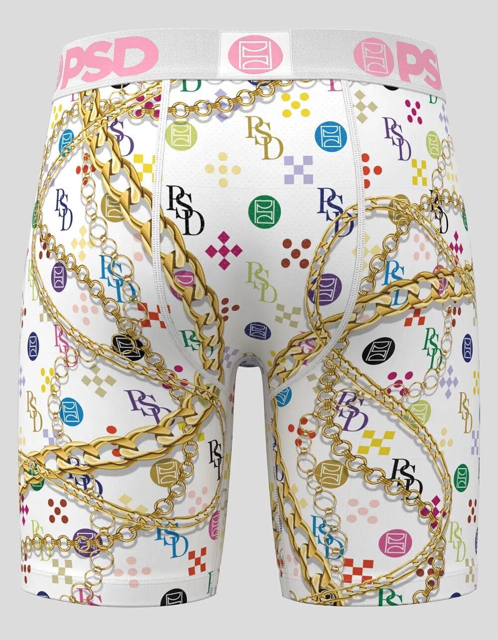 PSD Luxe White Mens Boxer Briefs - MULTI Product Image