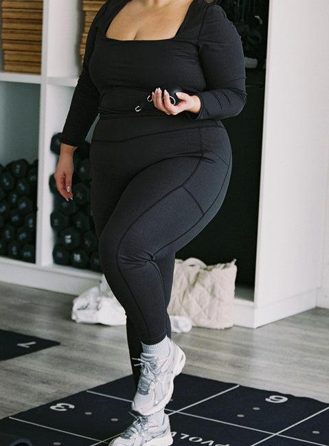 Achieve Activewear Leggings Black Curve Product Image
